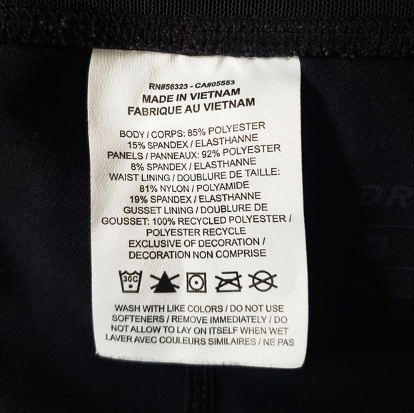 Nike Air Swoosh Leggings W/ Pocket Tights Black Zipper back pocket Size Medium - Picture 5 of 11